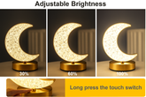 Moon Lamp – Retro Metal Bedside Table Night Light